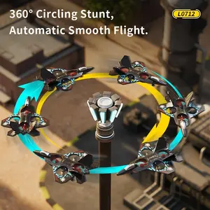 LED Lighted RC Stunt Jet Plane  EPP Foam UAV with Stunt Tumbling, One-Button Return, Headless Mode & LED Luminous control plane fighter jet stunt flip adult  remote  control  aircraft gift set anti  collision  toys