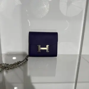 Pre-owned HERMÈS leather Mini Bags Hermes Constance Slim wallet Hermès