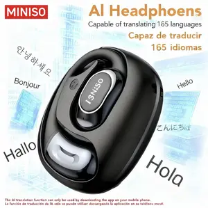 MINISO MS156 [Ultra] True Wireless Bluetooth Earphones Open-back 165 Languages AI Translation Smart Earphones with Microphone