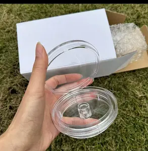 Shaker Lids for 16/24 oz Cups - Clear Plastic Replacement Caps for Shaker Bottles - Durable & Reusable - Perfect for Mixing Drinks Tumbler Drinkware