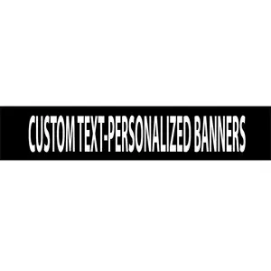 CUSTOM WINDSHIELD BANNER WITH BLACK OR WHITE BACKGROUND GRAPHIC DECAL/STICKER VINYL DECAL