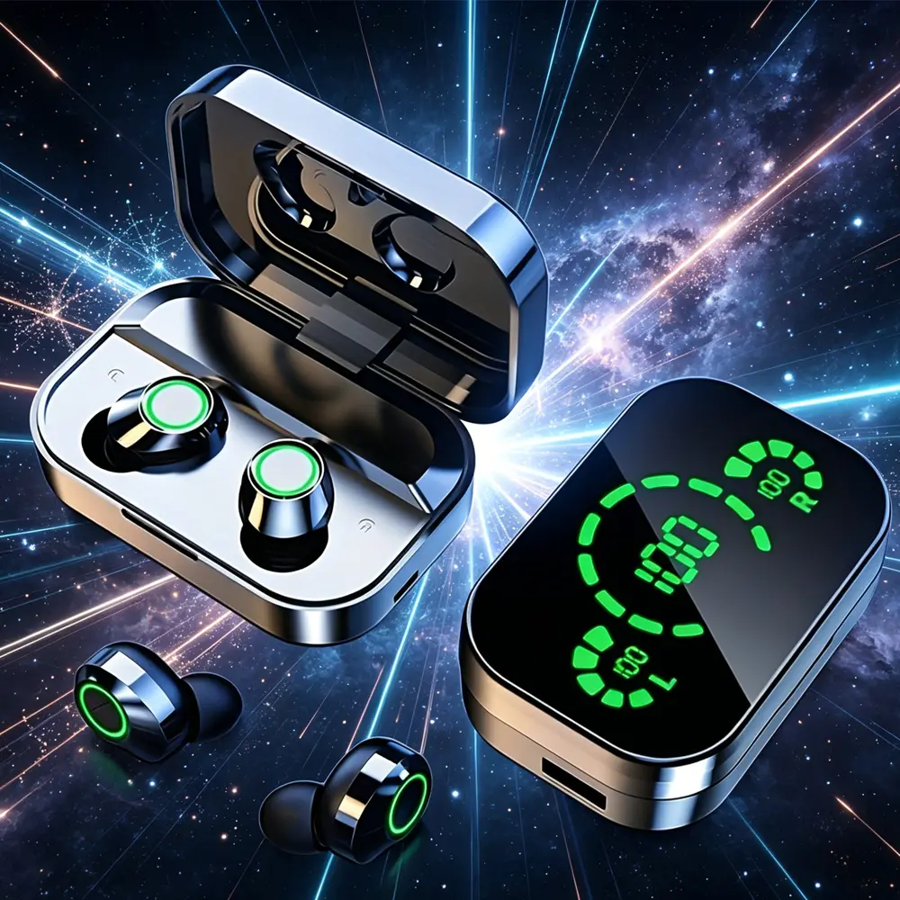TEMPOMIND Bluetooth Multi-Functional In-Ear Headphones - Wireless Mini Earbuds with Li-Ion Cells, In-Ear Earphones for Music, Phone Calls, Non-Water Resistant (Free of Di(2-ethylhexyl)phthalate (DEHP))