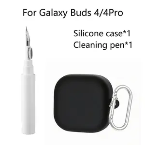 Protective Case Set with Comprehensive Protection for Galaxy Buds 4/4 Pro, Includes Earphone Case and Cleaning Pen, Effective Protection and Easy Maintenance
