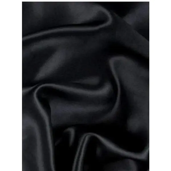 Black Silky Stretch Satin Black Silky Stretch Satin