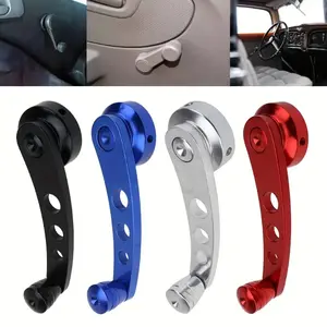 2-Pack Aluminum Alloy Universal Car Window Crank Handle Winder, Manual Roll-Up Arm Replacement for American Series Vehicles