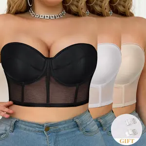 【summervibes】3 Pieces Sexy Women's Bra Underwear Anti-Expansion Push-Up Comfortable Halloween Costume Lingerie Basic Black White Beige Minimalist Everyday Style Supportive Bra Womenswearconfort able br soft cup Bridal Seamless Bra Set Non Slip Bras