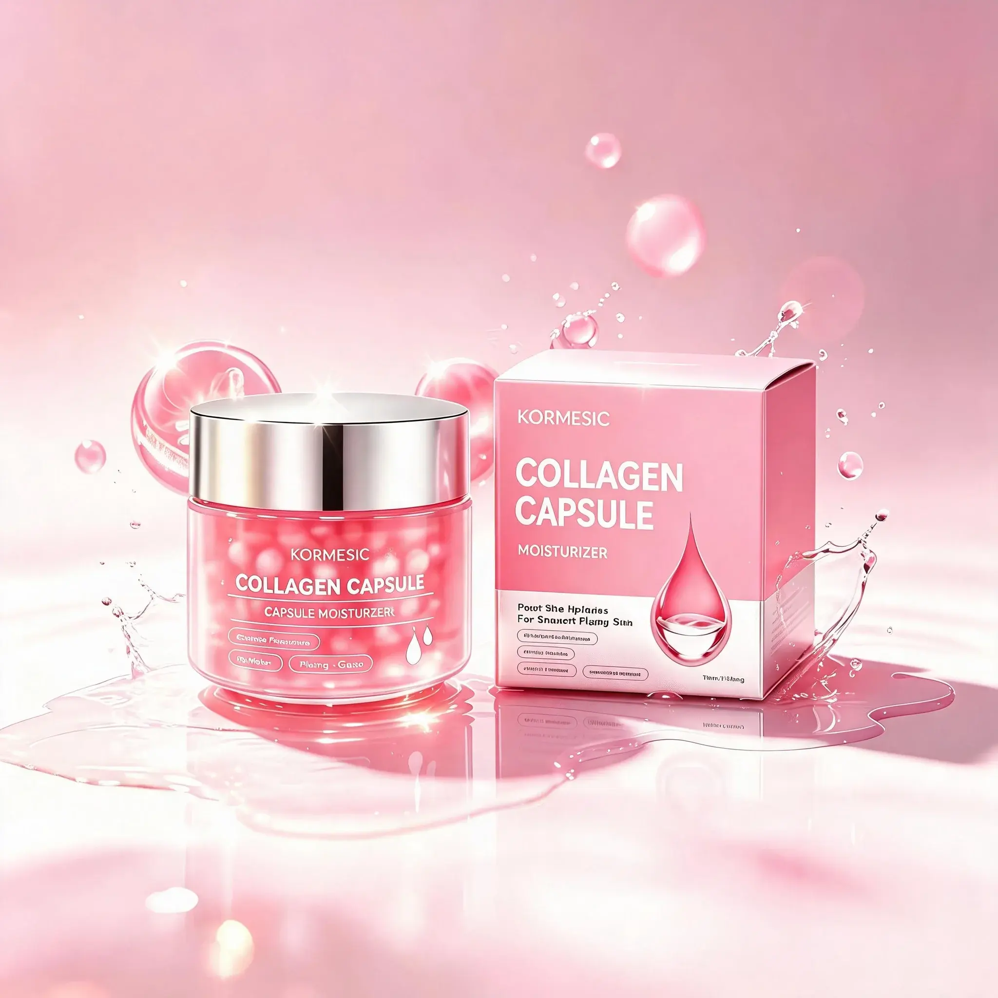 Collagen PDRN Capsule Facial Moisturizer - 150g, 24 Month Shelf Life, Daily Skincare Cream for All Skin Types, Anytime Deep Nourishment for Soft Skin, Hydrates, Daily Gentle Nourishment