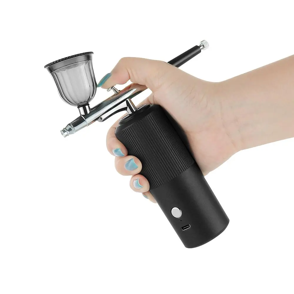 Wireless Air Compressor, Air Compressor Airbrush, Nano Oxygen Sprayer, Portable Oxygen Injection, Atomization, Airbrush, Moisturizing Skin Care Spray Gun, USB Rechargeable Nebulizer, Glow Skincare Products