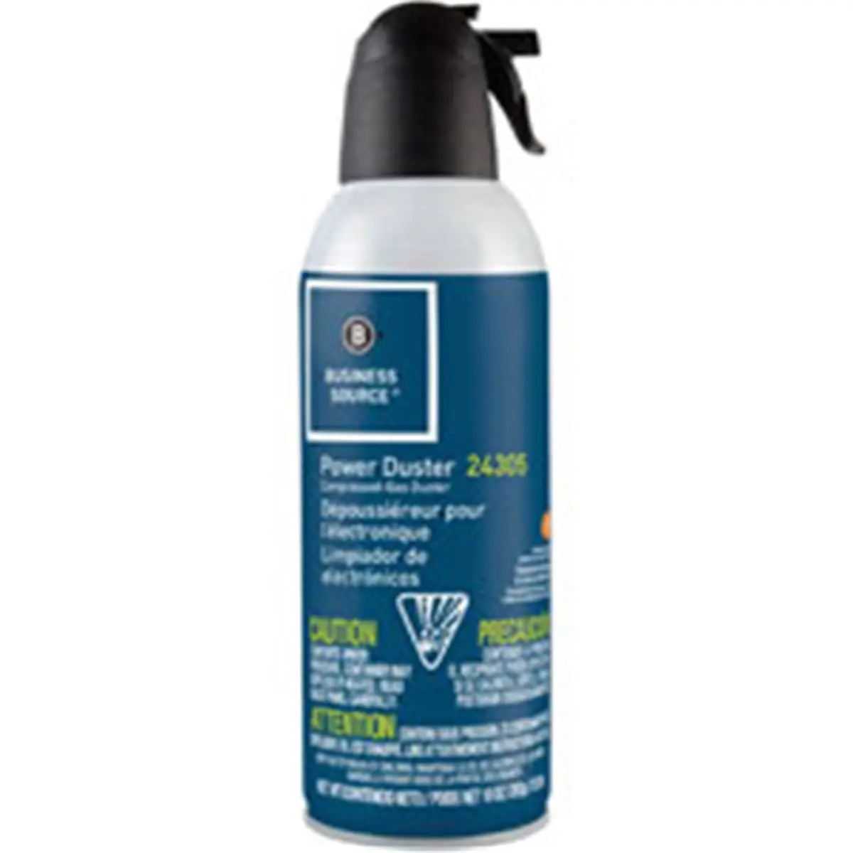 Business Source 11oz Handheld Power Duster - Household Cleaning Supply, Moisture-Proof, Ozone-Safe, Odorless, Bitterant-Equipped for Appliance Dusting, Home Maintenance