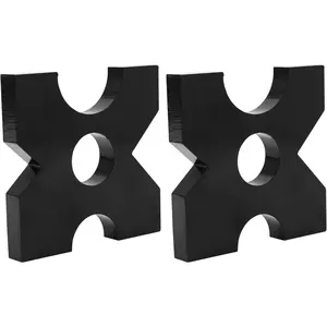 Arbor Press Plate, 20 Ton&32 Ton Shop Metal Press Plates,H Frame Hydraulic Shop Press Plate 4 Notch(1 Pair)1" x 7" x 7" Hardware Lock Steel Heavy Duty Heavy Duty Mounting