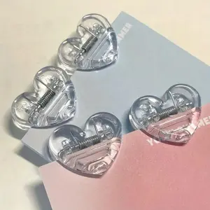 4pcs Heart-shaped memo clip, multi-functional paper clip, suitable for office, school and home use, Multifunctional