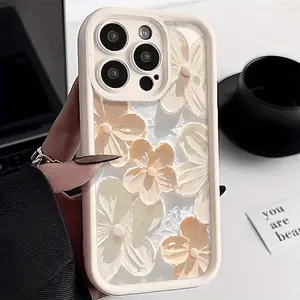 Phone Case: Hand-painted Oil Painting Floral Pattern Design, Suitable for iPhone 16, 16 Plus, 16 Pro, 16 Pro Max, iPhone 15, 15 Plus, 15 Pro, 15 Pro Max, 14, 14 Plus, 14 Pro, 14 Pro Max, 13, 13 Pro, 13 Pro Max, 12, 12 Pro, 12 Pro Max, 11, 11, 11 Pro