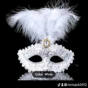 sexy silver rhinestone masquerade mask