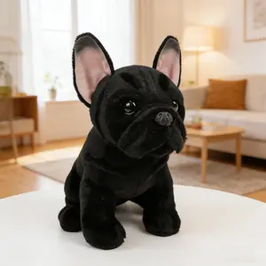 French Bulldog Puppy Huggable Stuffed Animal | Fury Dog Animal Doll | Children's Soft Toy