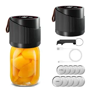 Electric Mason Jar Vacuum Sealer Machine, Wireless & Cordless Design, Cordless Vacuum Sealing, Suitable for Wide Mouths & Regular Jars, Ideal for Food Storage & Fermentation