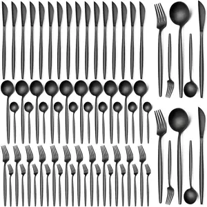 60 Pieces Silverware Set, Stainless Steel Flatware Set Service for 12, Tableware Cutlery Set, Utensils for Home, Restaurant, hotel, Include Knife Fork Spoon Set,Dishwasher Safe Sturdy Metal