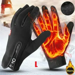 Men Women's Thermal Windproof Waterproof Winter Gloves with Touch Screen Compatibility