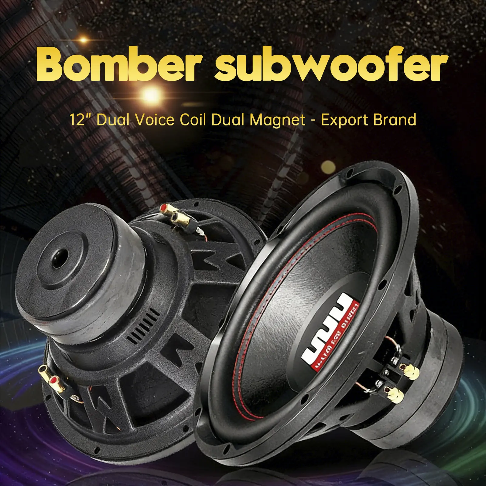 12" 2200W Car Subwoofer Dual-Magnet Speaker Box 12" 2200W Car Subwoofer Dual-Magnet Speaker Box