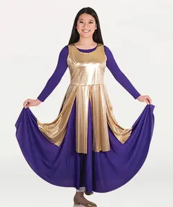 Metallic Fly Away Panel Tunic: Adult Small