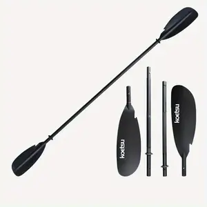 [1pc KOETSU Adjustable Paddle] 1pc KOETSU Adjustable Aluminum Dual-Head Paddle |   Black Nylon SUP & Kayak Paddle with Ergonomic Grip, Durable for All Skill Levels, Kayak Accessories