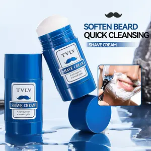 Men's Refreshing Shaving Cream, Gentle Exfoliating Formula for Face & Beard Hair Removal, Non-Irritating Daily Use Grooming Essential