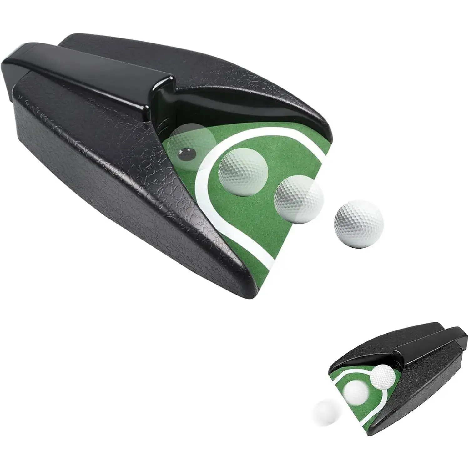 Golf Battery-Powered Automatic Ball Return Unit - Sturdy High-Quality Materials, Compact Portable Design, Non-Slip Spacer, Battery Control, Functional, Easy Storage, for Adults, Friends, Indoor/Outdoor Home Office Use