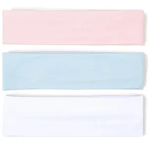 Stretchy Headbands for Women: Thin, Non-Slip  Bands for Yoga, Workout, and Everyday Wear - White, , Blue Hair Accessories