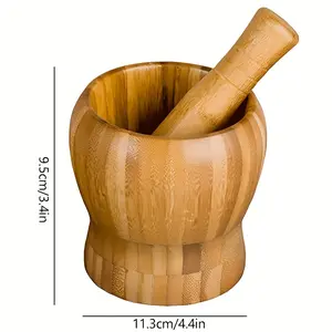 Food-Grade Multi-Functional Grinding Bowl, Suitable for Garlic, Herbs, and Pepper, Easy to Clean and Durable