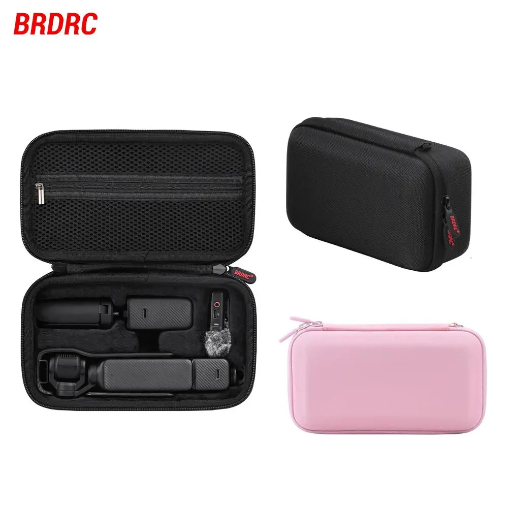 BRDRC Portable Storage Case for DJI Osmo Pocket 3, 1 Pc Shockproof Scratch-Resistant Carrying Case with Wrist Strap, Outdoor Travel Accessory, Photography Camera Zipper Bag