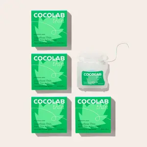 COCOLAB Delightful Mint Cocofloss Thin - 4 Pack