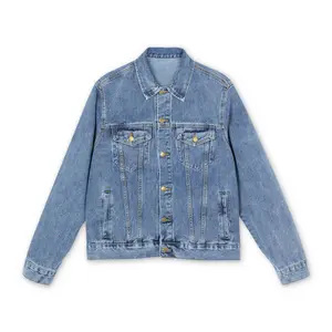 Smiley Horseshoe Logo Denim Jacket | Back Patch Graphic