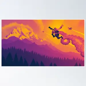 Team Fortress 2 Rocket Jump Waltz Wall Art - Premium Luster Photo Paper Poster, High-Quality Resin-Coated Medium, Custom Printed Design