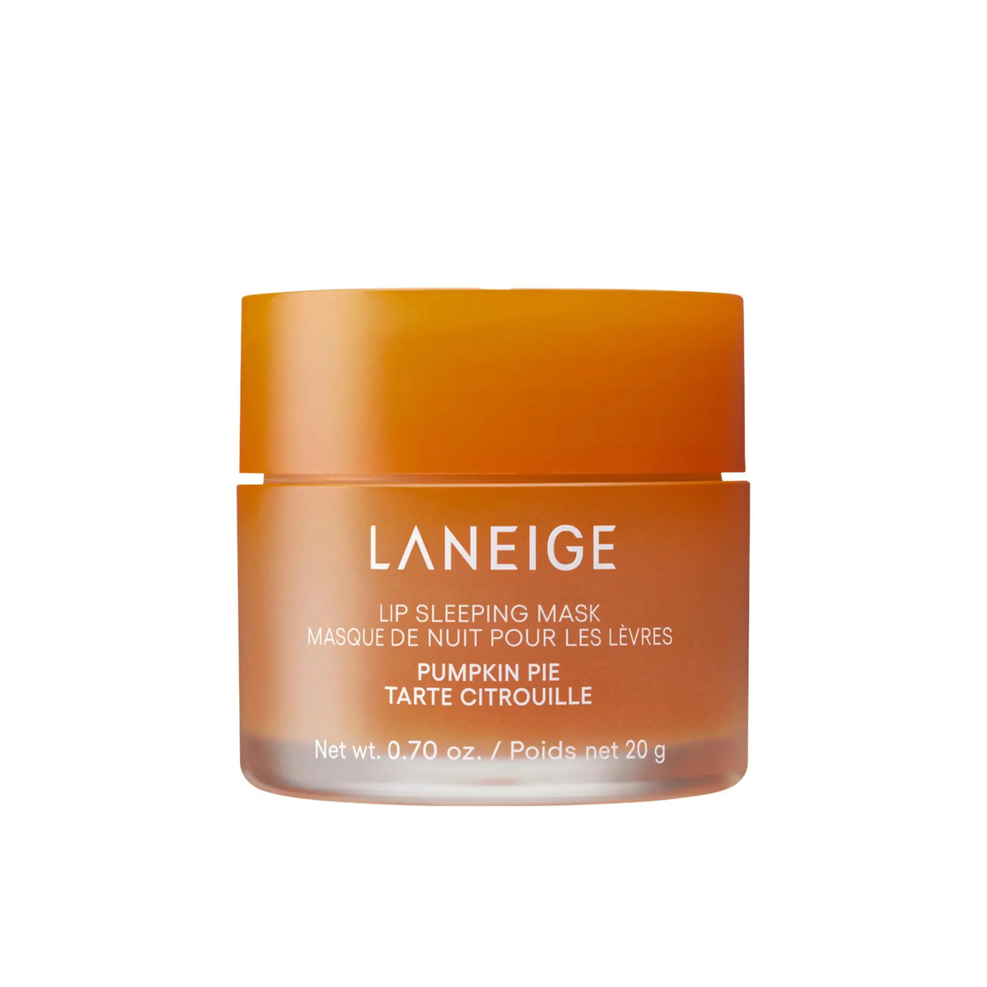 Laneige Pumpkin Pie Lip Sleeping Mask, Hydrating and Nourishing Lip Mask, Korean Lip Care, Infused with Vitamin C, Murumuru & Shea Butter