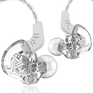 2026 New QKZ AK6 IEM Wired Earbuds, 3.5mm In Ear Monitor Headphone with Mic, HiFi Deep Bass Stereo, Lightweight Gaming Earphones for Sports, Music, Singers & Musicians
