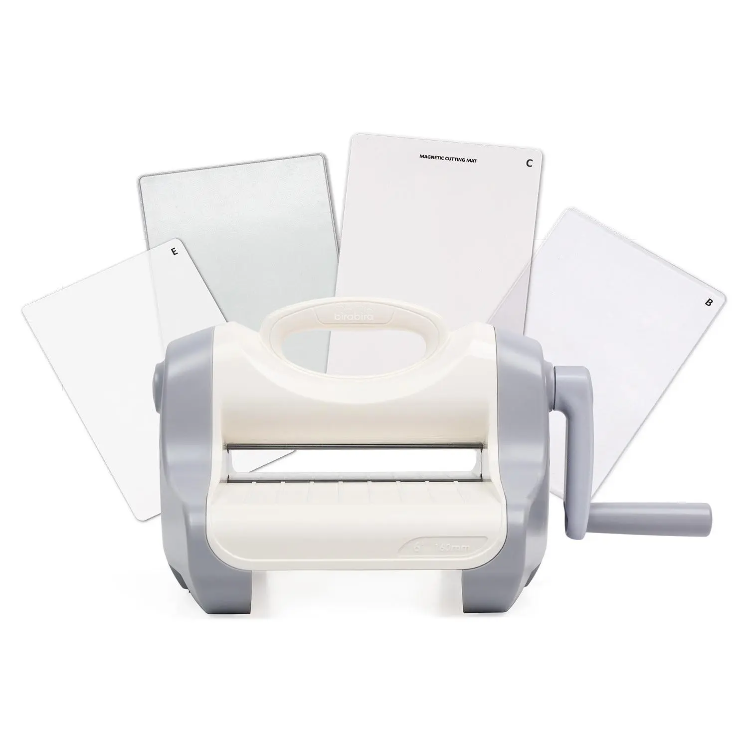 Bira Craft 6 inch Magnetic Die Cutting & Embossing Machine, Magnetic Platform, Feeding Slot 6-1/4" for 6" Paper and Other Materials