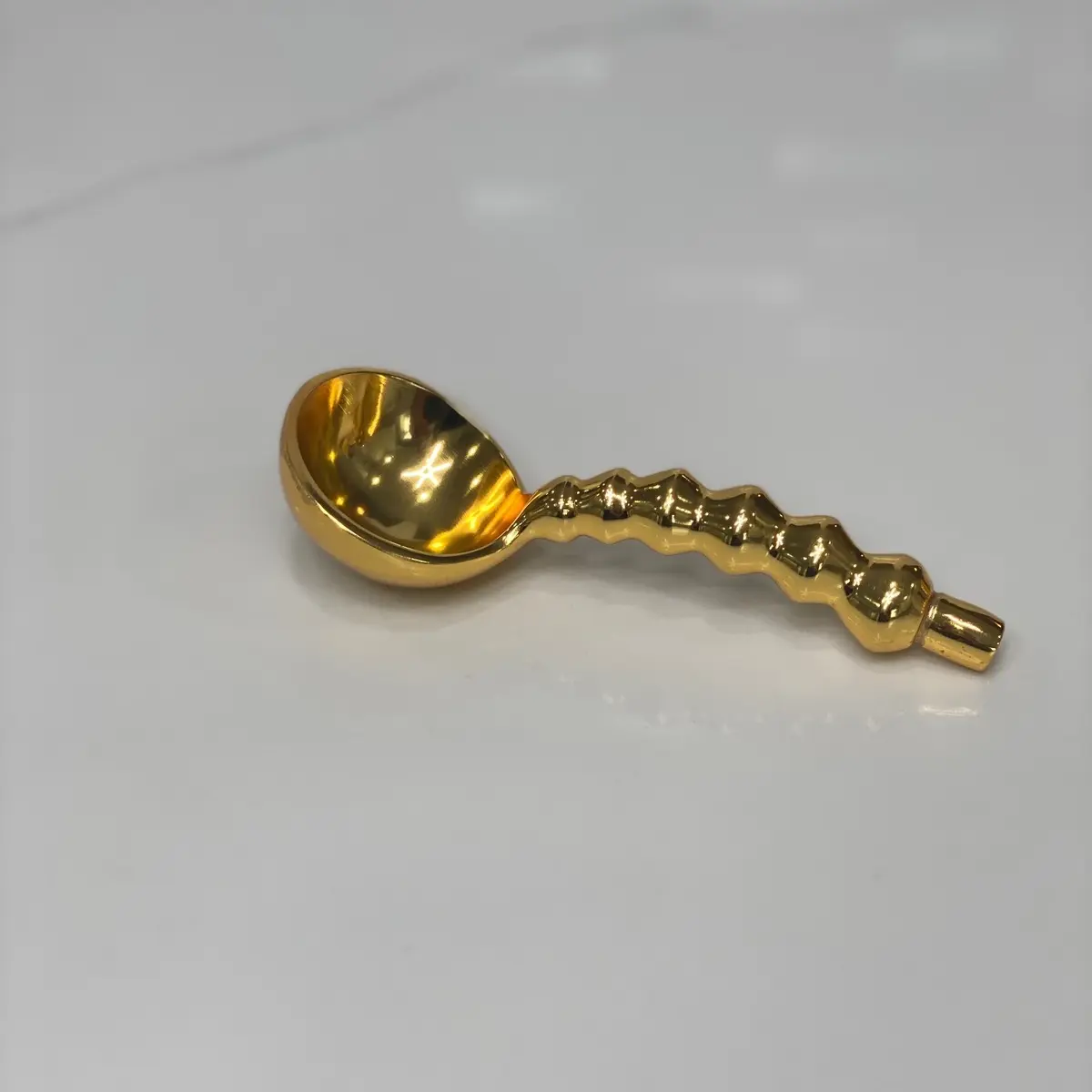 GOLD GILDED BEADED SPOON