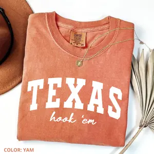 Comfort Colors Texas T-Shirt, Longhorn Football Shirt, UT Fan Gift, College Football Shirt, Game Day Apparel Tee, Unisex Tee