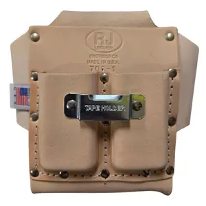 Leather Box Shaped Tool Holder,Made in USA with Tape Holder Feature