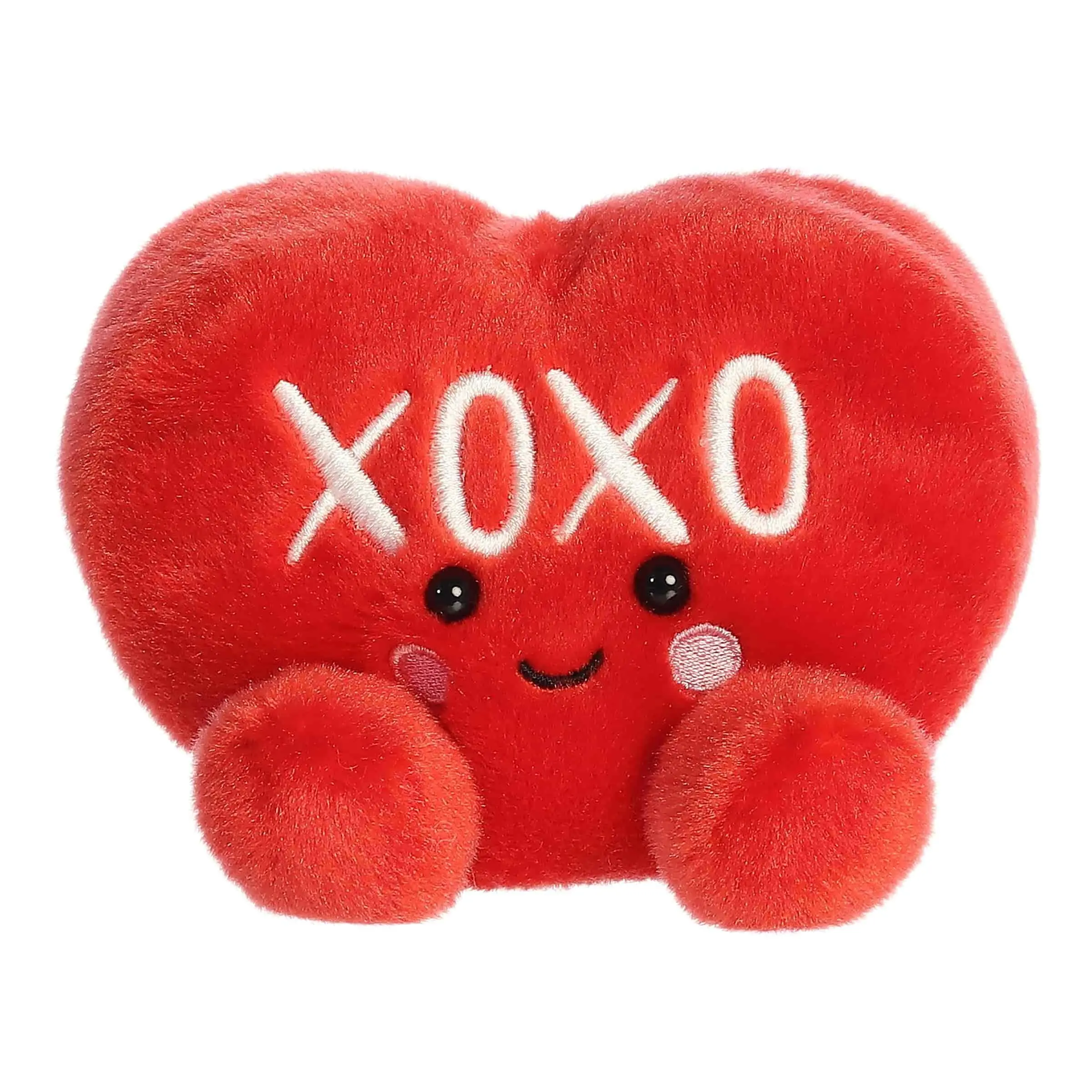Palm Pals Adorable XOXO Candy Heart 5 inch Red Mini Soft Plush Collectable Stuffed Animal