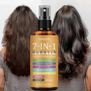 7-in-1 Keratin Hair Spray 3.38oz | Gets Rid of Frizz & Adds Shine |Lightweight Detangling & Hydration for All Hair Types |Toss in Your Bag & Go -Your Travel Essential & Perfect Holiday Gift