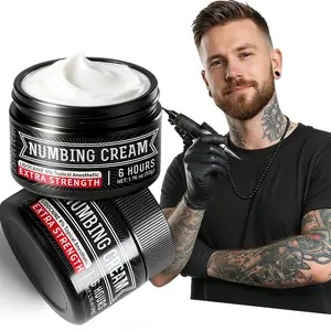 NEW Tattoo Anesthetic Cream 50g/1.76oz - Painless Tattooing - Highly Effective Volume and Numbing Effect - Relieves Pain - Extra Large Capacity
