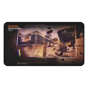 Tranzit Loading Screen Black Ops Zombies Desk Mat - Anti-Slip Rubber Base Extra Large Gaming Mousepad - Desk Accesories
