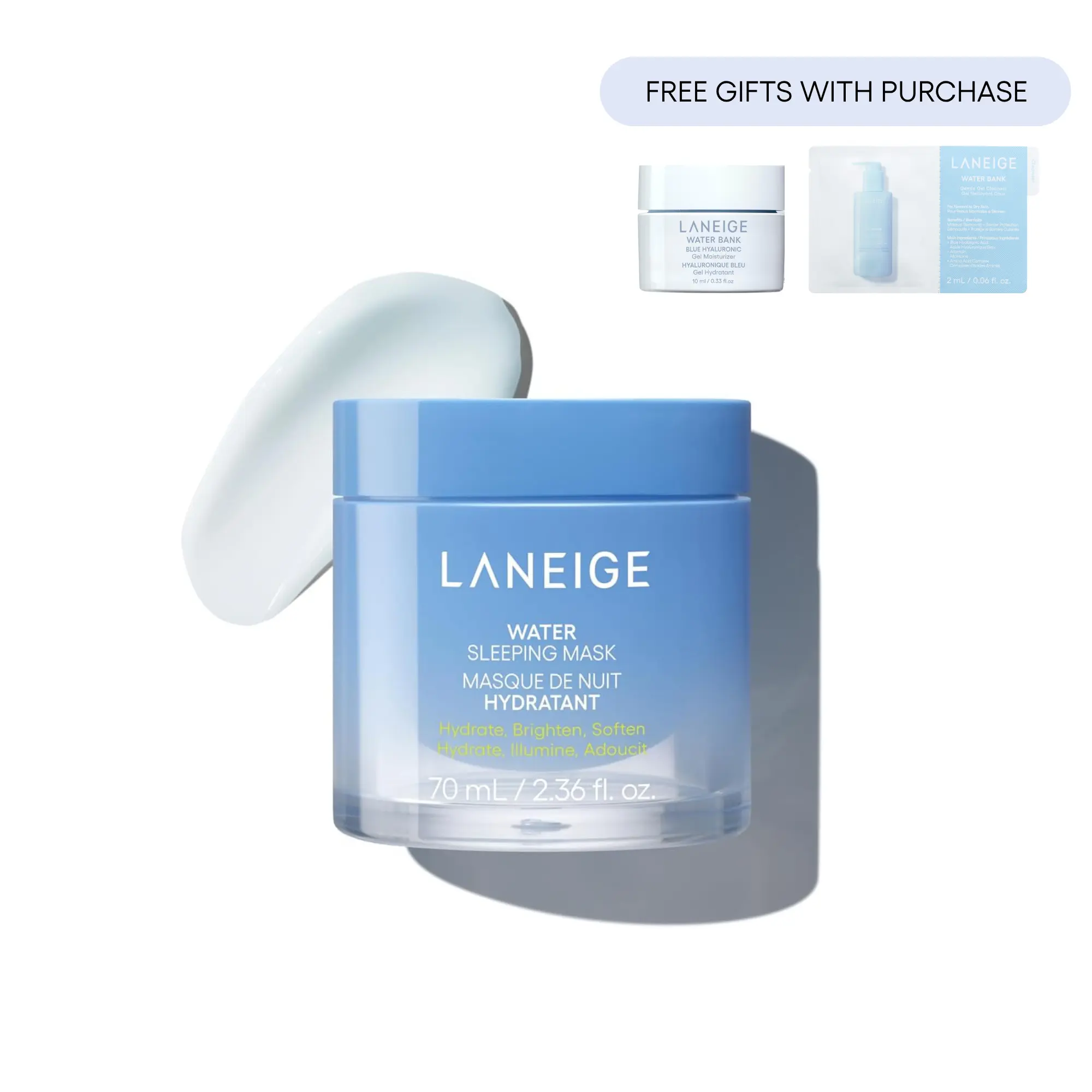 Laneige Water Sleeping Mask, Korean Skincare, Brightening, Hydrating Overnight Mask