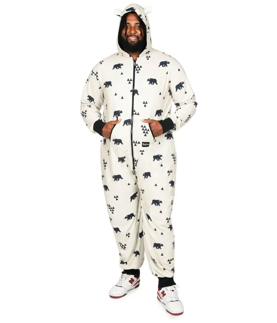 Men's Beary Christmas Big and Tall Jumpsuit