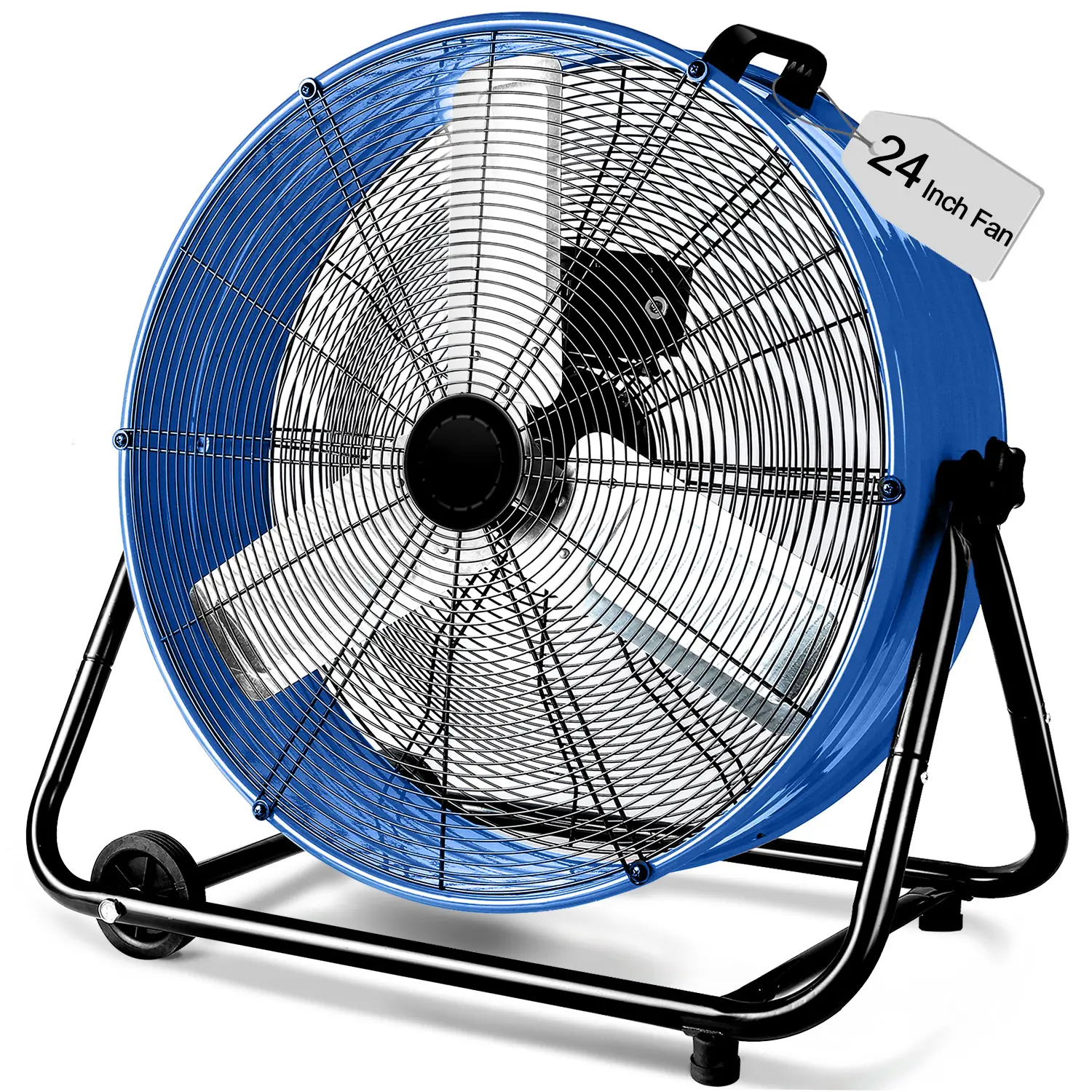 24 inch Powerful Industrial Fans, 3 Speed Versatile Heavy Duty Drum industrial fan,Air Circulation High Velocity Energy Efficient Quiet Operation Fan For Warehouse, Workshop, Factory, Commercial, Residential Investment Portable Durable Silent tiktokshopsp