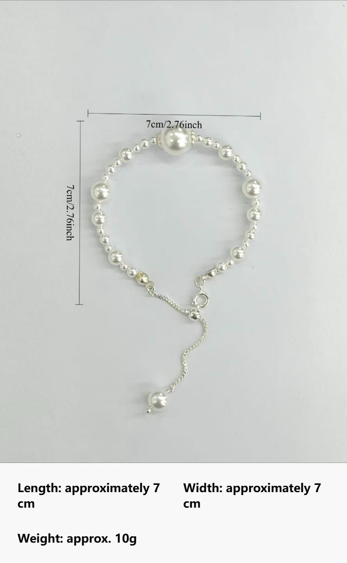 French Vintage-Inspired Pearl Bracelet — Light Luxury, Niche Design, and Refined Elegance; A Versatile, High-End Beaded Accessory