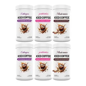 6 Pack Iced Coffee Bundle - (1 Collagen Coffee, 1 Mushroom Coffee, 1 Probiotics Coffee) - 500g