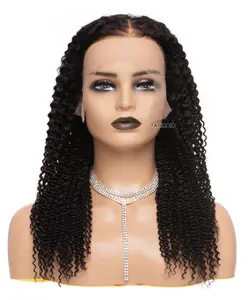Tatihair Kinky Curly Human Hair Wig – Glueless 13x4 & 5x5 HD Lace, 200% Density, Natural Black