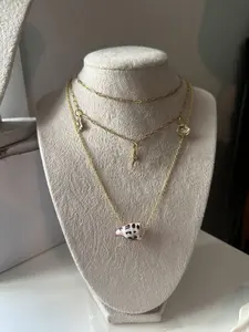 Gold Plated Chain with Hebrew Cone Shell