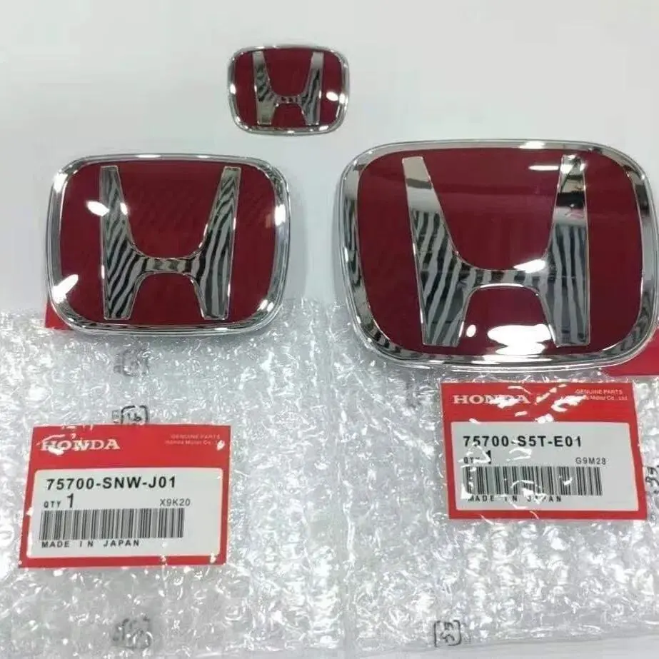 1pcs 3D H Custom Badge Decal for Honda Civic VEZEL CRV City Accord Fit Odyssey Car Hood Front Grill Rear Trunk H Logo Sticker